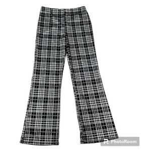 ABOUND Nordstrom Black and White Plaid Wide Leg Pants Women's extra-small New